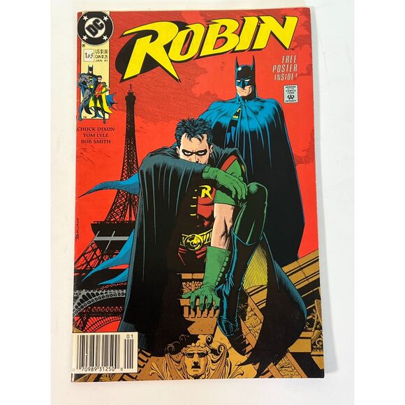 Vintage Comic Book - DC Comics'‎ Robin #1, #2 and #3 of 5 - March 1991 - Picture 4 of 6